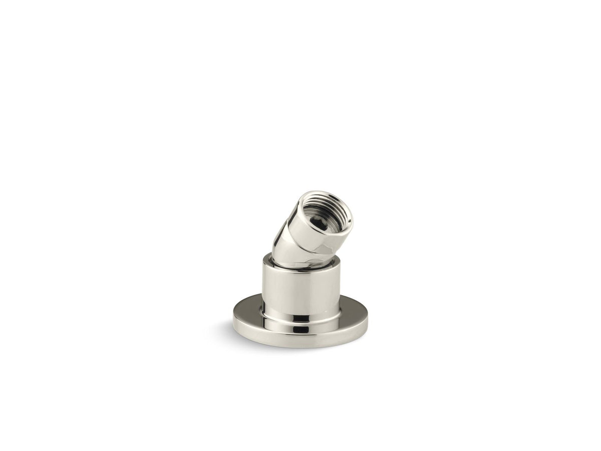 KOHLER K-977-SN Stillness Deck-Mount Handshower Holder With Hoses - Vibrant Polished Nickel