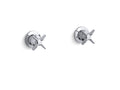 KOHLER K-T7744-3-CP Triton Wall-Mount Valve Trim With Cross Handles, Requires Valve - Polished Chrome