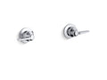 KOHLER K-T7744-4-CP Triton Wall-Mount Valve Trim With Lever Handles, Requires Valve - Polished Chrome
