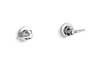 KOHLER K-T7744-4-CP Triton Wall-Mount Valve Trim With Lever Handles, Requires Valve - Polished Chrome