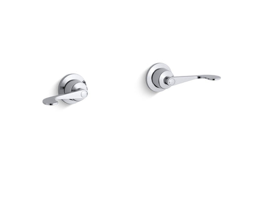 KOHLER K-T7744-5-CP Triton Wall-Mount Valve Trim With Wristblade Lever Handles, Requires Valve In Polished Chrome