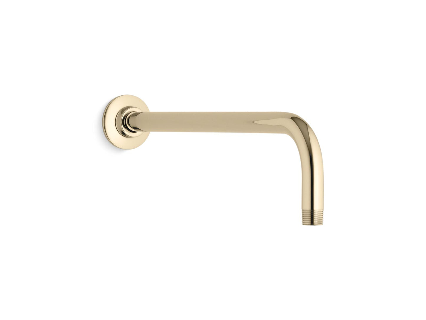 KOHLER K-10124-AF Wall-Mount Rainhead Arm And Flange In Vibrant French Gold