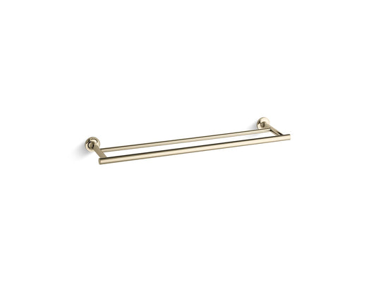 KOHLER K-14375-AF Purist 24" Double Towel Bar In Vibrant French Gold