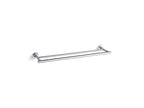 KOHLER K-14375-BL Purist 24" Double Towel Bar - Matte Black