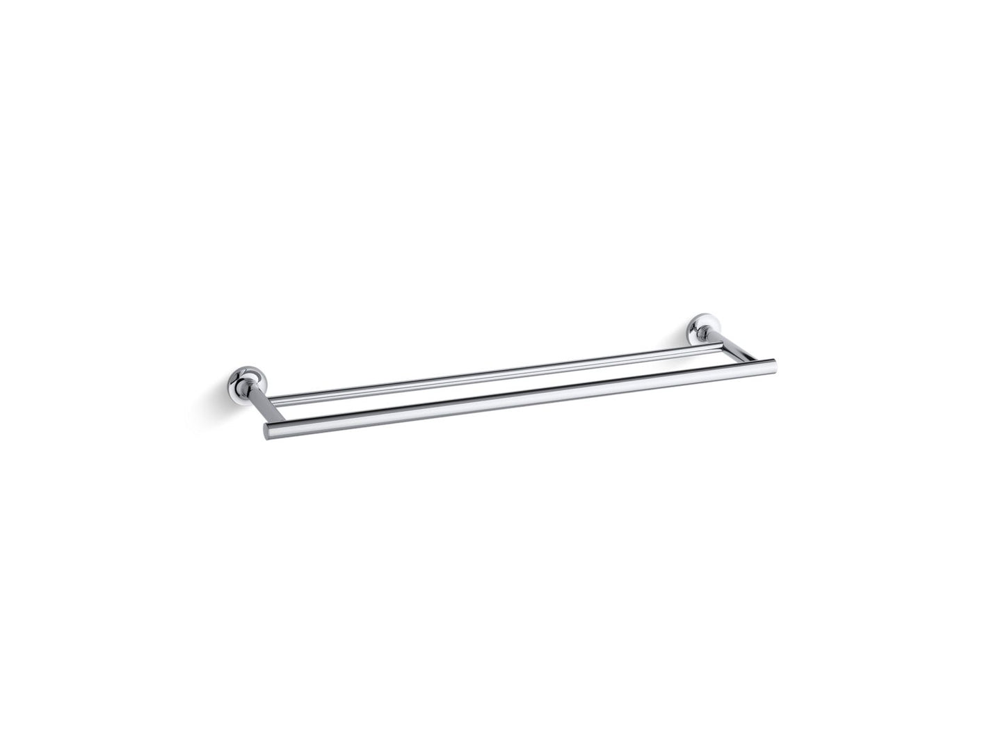 KOHLER K-14375-CP Purist 24" Double towel bar - Polished Chrome