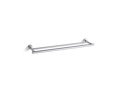 KOHLER K-14375-CP Purist 24" Double towel bar - Polished Chrome
