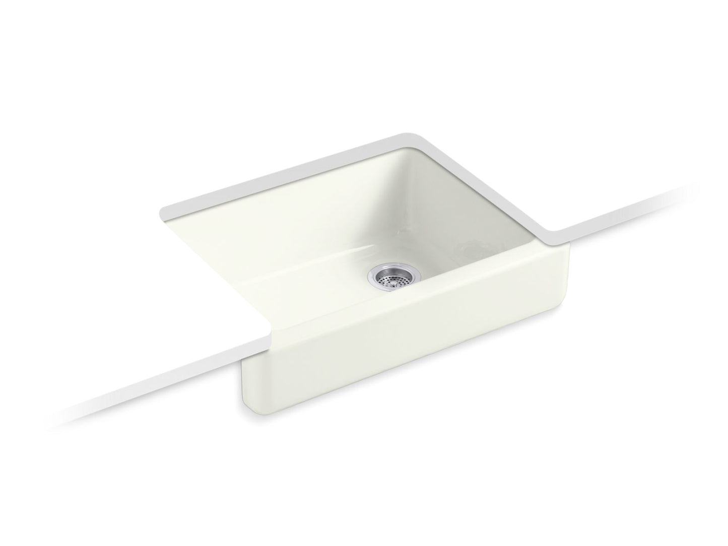 KOHLER K-6486-NY Whitehaven 29-1/2" Undermount Single-Bowl Farmhouse Kitchen Sink In Dune