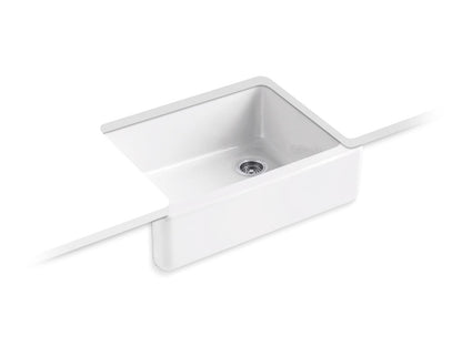 KOHLER K-6487-FF Whitehaven 29-3/4" undermount single-bowl farmhouse kitchen sink - Sea Salt