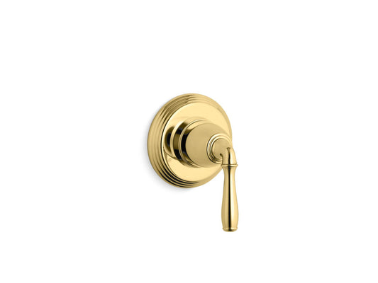 KOHLER K-T376-4-PB Devonshire Mastershower Transfer Valve Trim In Vibrant Polished Brass