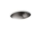 KOHLER K-2608-SU-BV Bachata 20" Oval Drop-In/Undermount Bathroom Sink, No Overflow - Vibrant Brushed Bronze