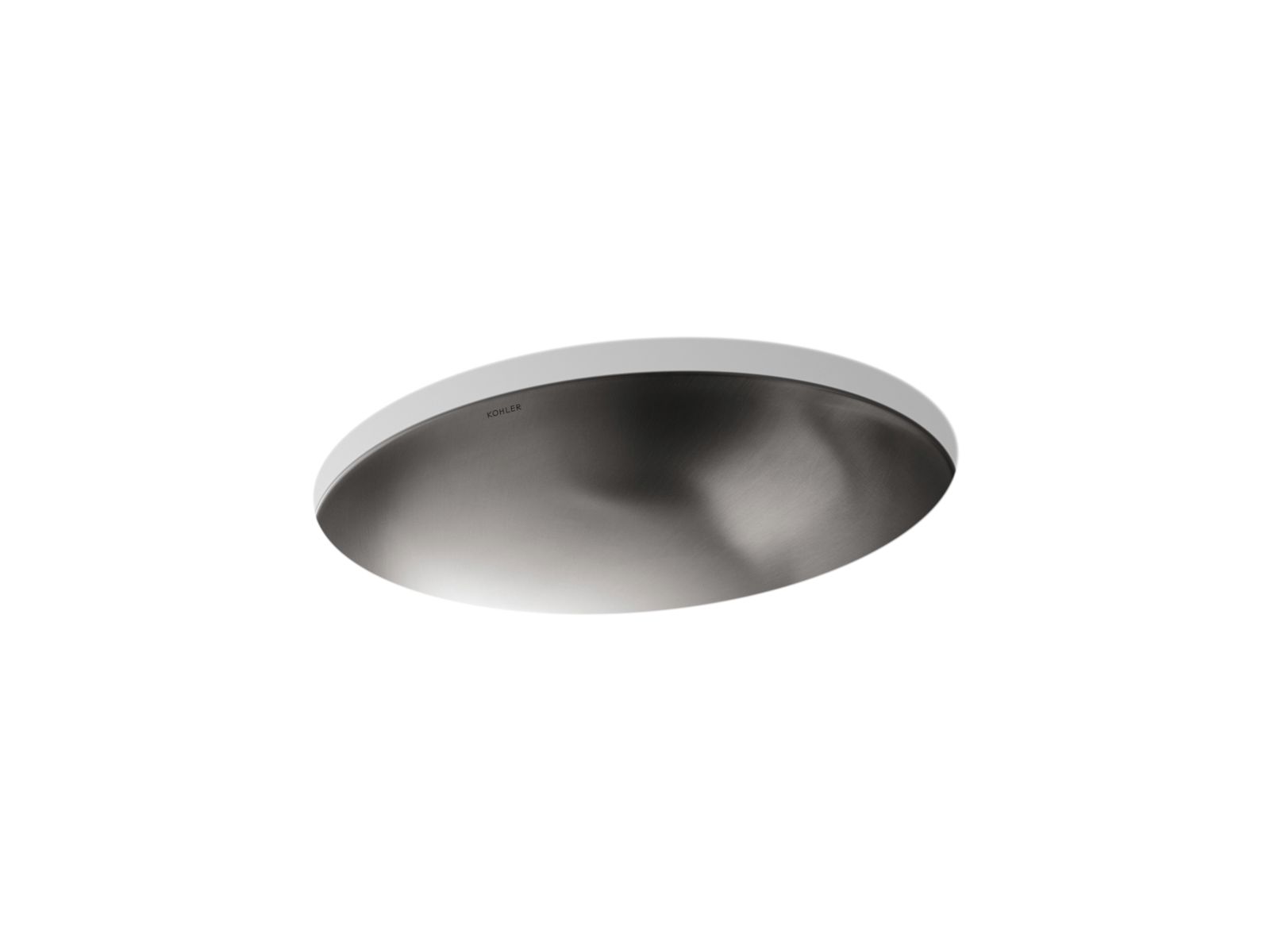 KOHLER K-2608-SU-BV Bachata 20" Oval Drop-In/Undermount Bathroom Sink, No Overflow - Vibrant Brushed Bronze