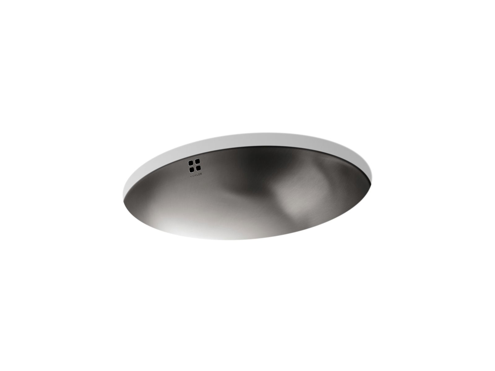 KOHLER K-2609-SU-2MB Bachata 20" Oval Drop-In/Undermount Bathroom Sink - Vibrant Brushed Moderne Brass