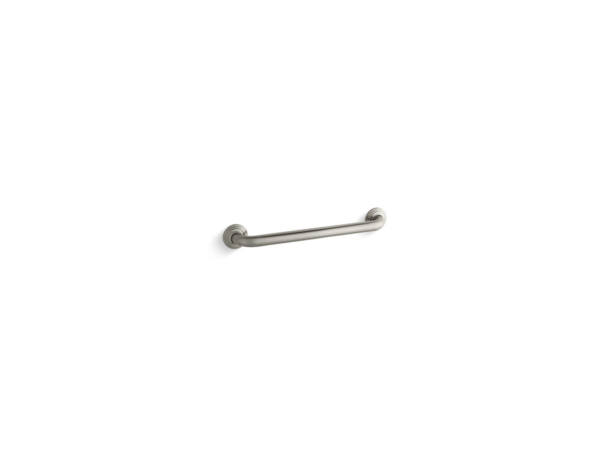 KOHLER K-10541-BN Traditional 18" Grab Bar - Vibrant Brushed Nickel