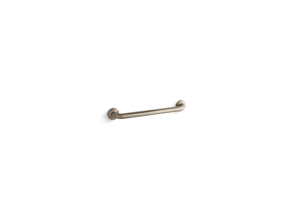 KOHLER K-10541-BV Traditional 18" Grab Bar - Vibrant Brushed Bronze