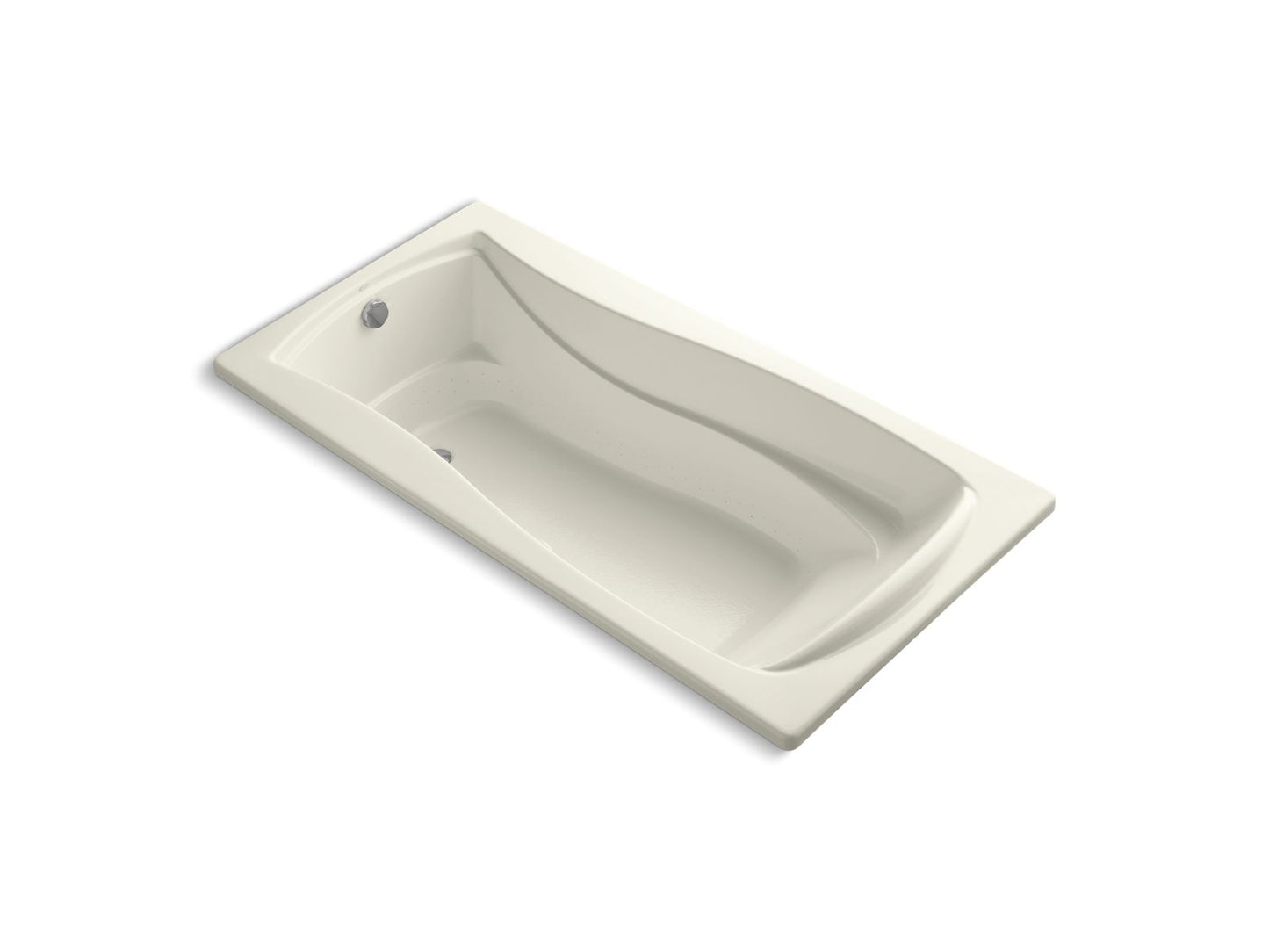 KOHLER K-1257-GH-96 Mariposa 72-1/4" X 36-1/4" Drop-In Heated Bubblemassage Air Bath In Biscuit