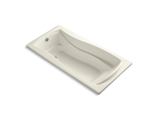 KOHLER K-1257-GHW-96 Mariposa 72-1/4" X 36-1/4" Drop-In Heated Bubblemassage Air Bath With Bask Heated Surface In Biscuit