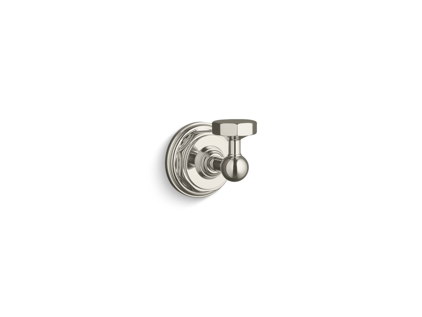 KOHLER K-13113-SN Pinstripe Robe Hook In Vibrant Polished Nickel