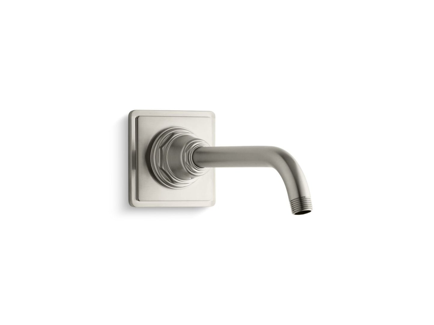 KOHLER K-13136-BN Pinstripe Shower Arm And Flange In Vibrant Brushed Nickel