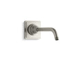 KOHLER K-13136-BN Pinstripe Shower Arm And Flange - Vibrant Brushed Nickel