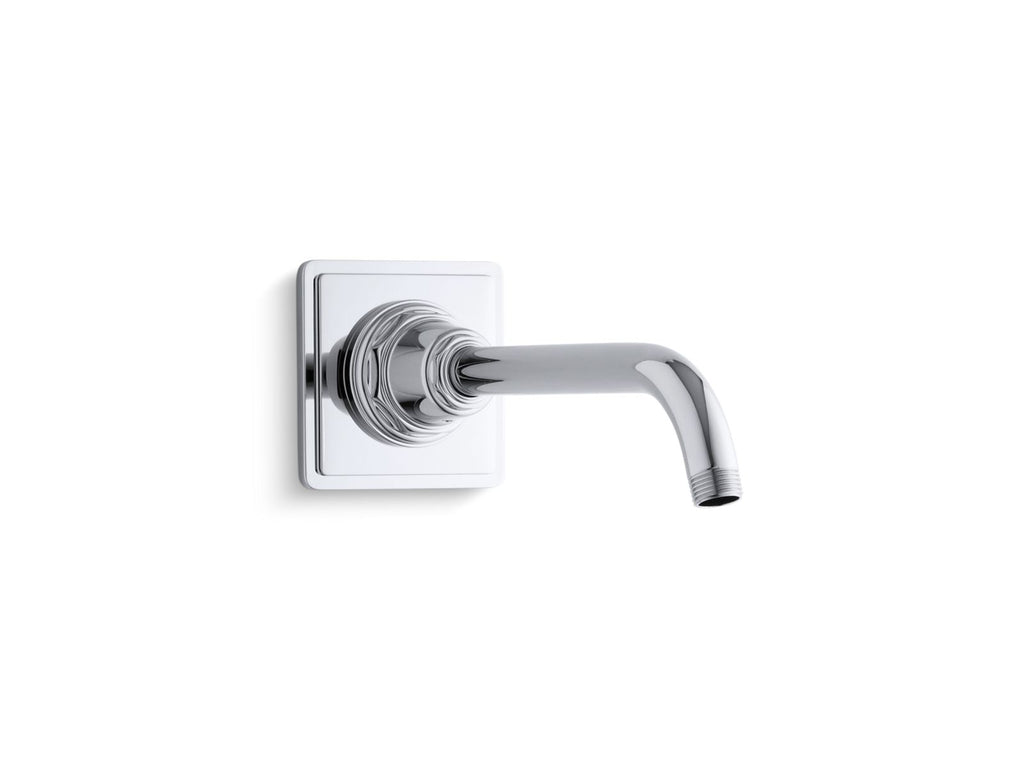 KOHLER K-13136-BN Pinstripe Shower Arm And Flange - Vibrant Brushed Nickel