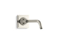 KOHLER K-13136-SN Pinstripe Shower Arm And Flange - Vibrant Polished Nickel
