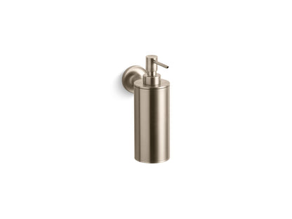 KOHLER K-14380-BV Purist Wall-mount soap/lotion dispenser - Vibrant Brushed Bronze