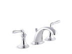 KOHLER K-394-4-BN Devonshire Widespread Bathroom Sink Faucet, 1.2 Gpm - Vibrant Brushed Nickel