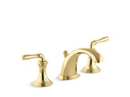 KOHLER K-394-4-PB Devonshire Widespread Bathroom Sink Faucet, 1.2 Gpm - Vibrant Polished Brass