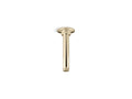 KOHLER K-7394-AF 6" Ceiling-Mount Single-Function Rainhead Arm And Flange - Vibrant French Gold
