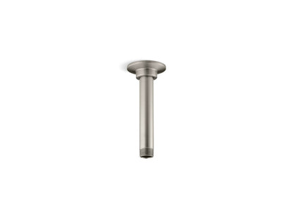 KOHLER K-7394-BN 6" ceiling-mount single-function rainhead arm and flange - Vibrant Brushed Nickel