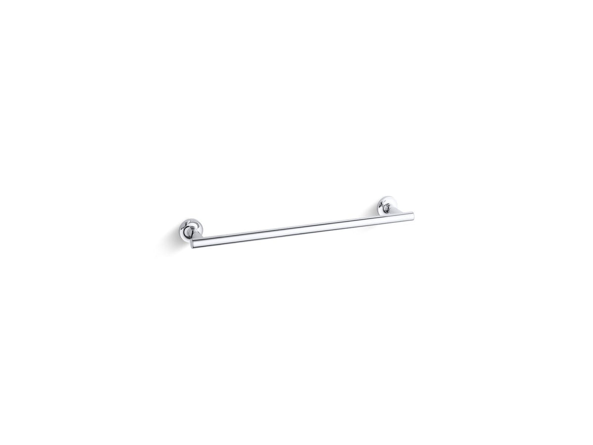 KOHLER K-14435-BL Purist 18" Towel Bar - Matte Black