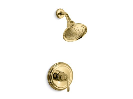 KOHLER K-TS396-4-PB Devonshire Rite-Temp Shower Trim Kit, 2.5 Gpm In Vibrant Polished Brass