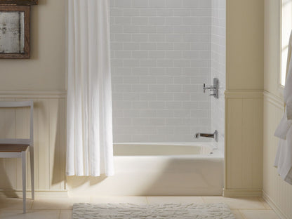 KOHLER K-746-0 Seaforth 54" x 30-1/4" alcove bath, right drain - White