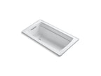 KOHLER K-1123-W1-7 Archer 60" X 32" Drop-In Bath With Bask Heated Surface - Black Black