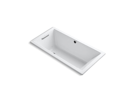 KOHLER K-1167-GH-0 Underscore 60" X 30" Drop-In Heated Bubblemassage Air Bath In White