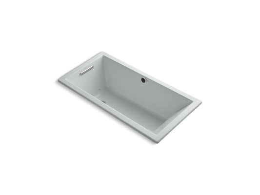 KOHLER K-1167-GHW-95 Underscore 60" X 30" Drop-In Heated Bubblemassage Air Bath In Ice Grey