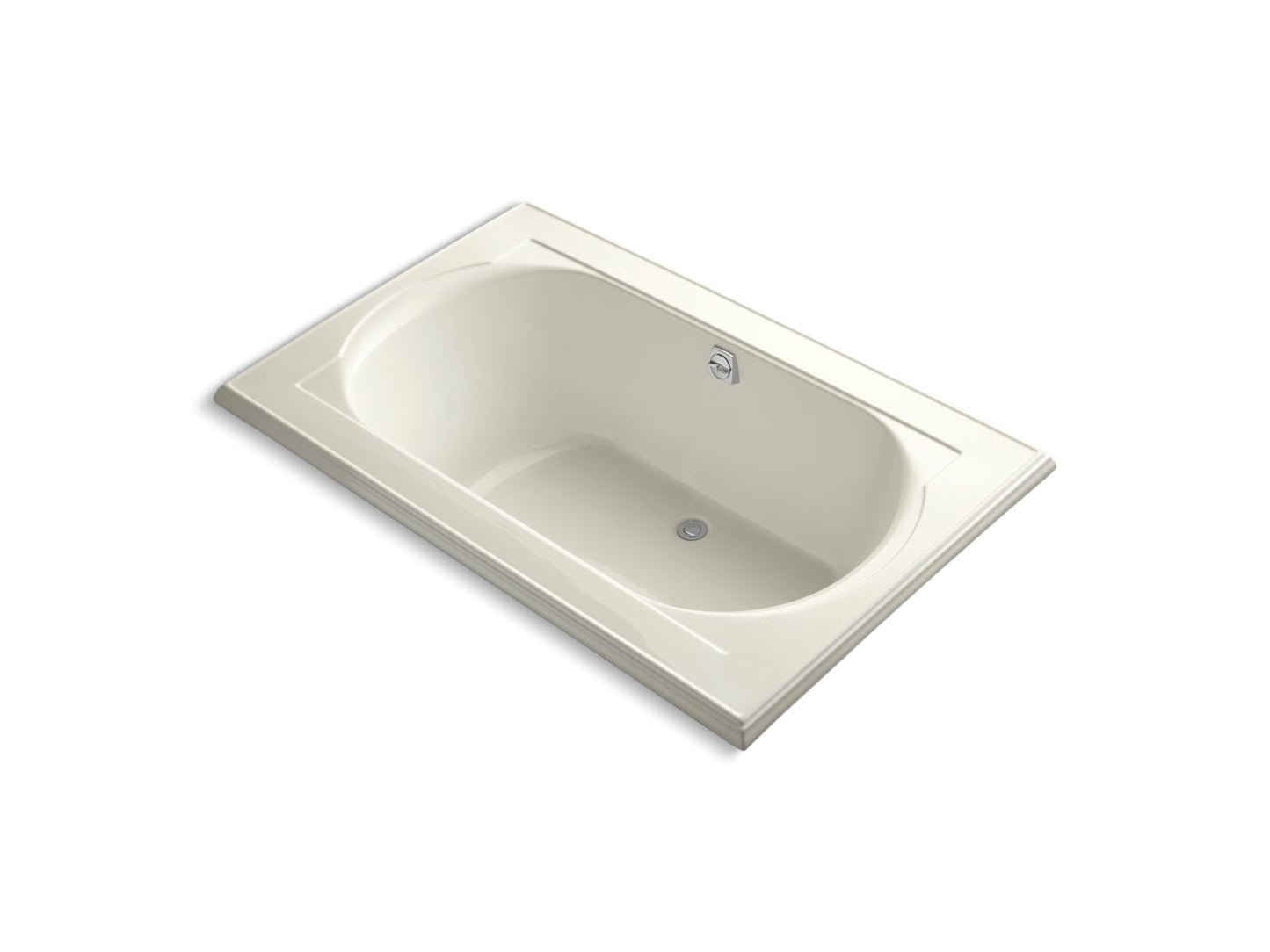 KOHLER K-1169-W1-96 Memoirs 66" X 42" Drop-In Bath With Bask Heated Surface In Biscuit