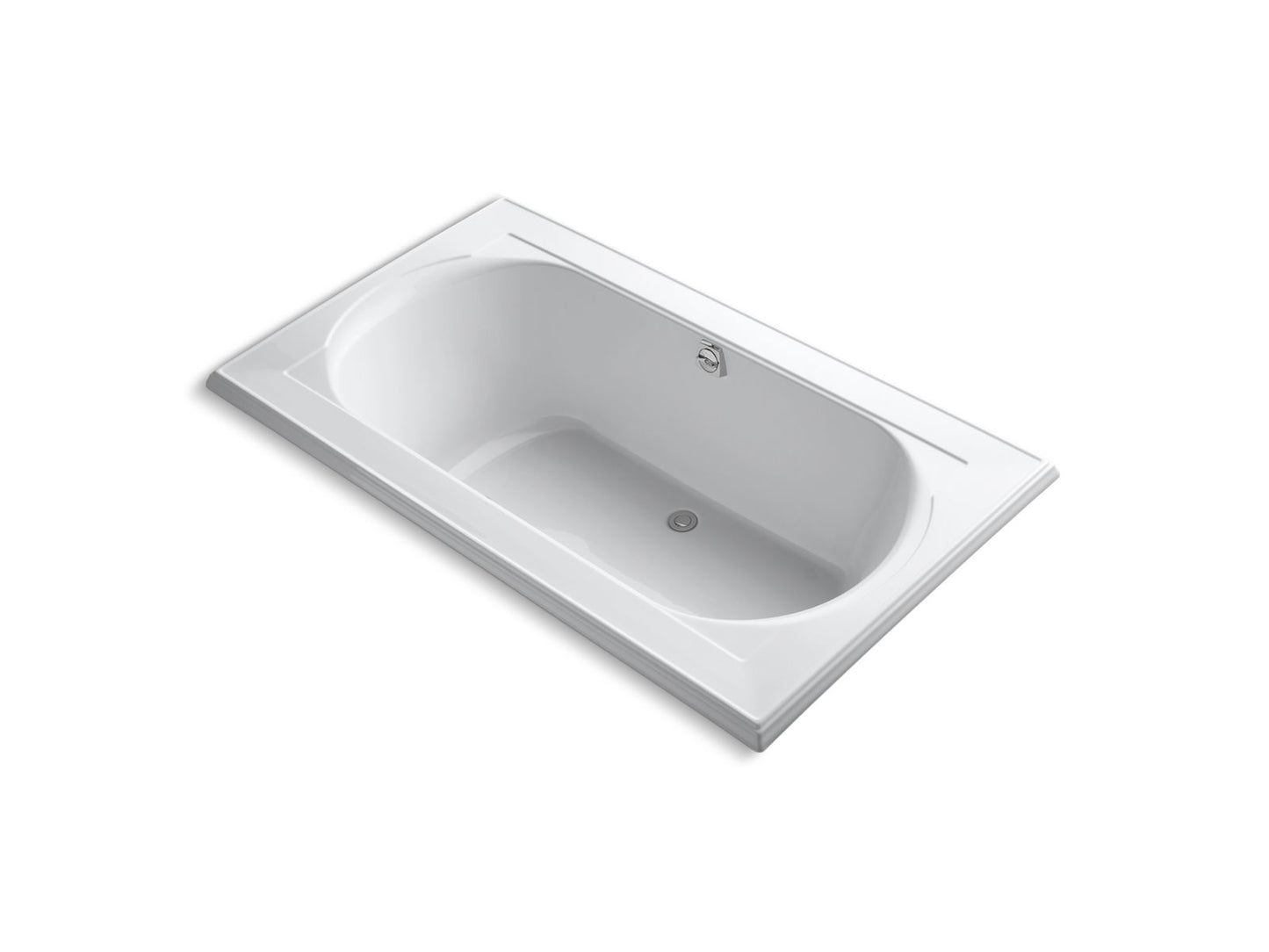 KOHLER K-1417-0 Memoirs 72" X 42" Drop-In Bath In White