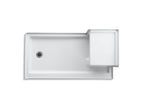 KOHLER K-1977-0 Tresham 60" X 32" Alcove Shower Base, Left Drain - White