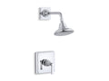 KOHLER K-TS13134-4A-CP Pinstripe Pure Rite-Temp Shower Trim Kit With Lever Handle, 2.5 Gpm - Polished Chrome