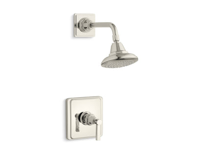 KOHLER K-TS13134-4A-SN Pinstripe Pure Rite-Temp shower trim kit with lever handle, 2.5 gpm - Vibrant Polished Nickel