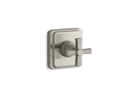 KOHLER K-T13175-3A-BN Pinstripe Pure MasterShower transfer valve trim cross handle - Vibrant Brushed Nickel