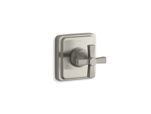 KOHLER K-T13175-3A-BN Pinstripe Pure MasterShower transfer valve trim cross handle - Vibrant Brushed Nickel