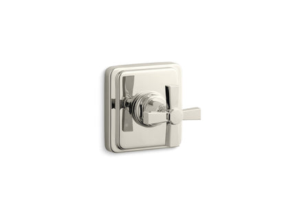 KOHLER K-T13175-3A-SN Pinstripe Pure MasterShower transfer valve trim cross handle - Vibrant Polished Nickel