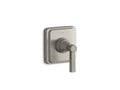 KOHLER K-T13175-4A-BN Pinstripe Pure Mastershower Transfer Valve Trim Lever Handle - Vibrant Brushed Nickel