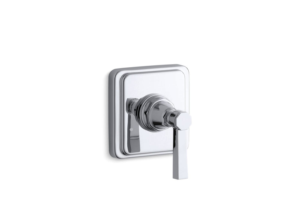 KOHLER K-T13175-4A-CP Pinstripe Pure Mastershower Transfer Valve Trim Lever Handle - Polished Chrome