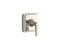 KOHLER K-T13175-4A-SN Pinstripe Pure Mastershower Transfer Valve Trim Lever Handle - Vibrant Polished Nickel