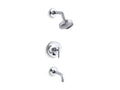 KOHLER K-T14421-4-CP Purist Rite-Temp Bath And Shower Trim Kit With Push-Button Diverter And Lever Handle, 2.5 Gpm - Polished Chrome