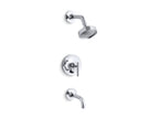KOHLER K-T14421-4-AF Purist Rite-Temp Bath And Shower Trim Kit With Push-Button Diverter And Lever Handle, 2.5 Gpm - Vibrant French Gold