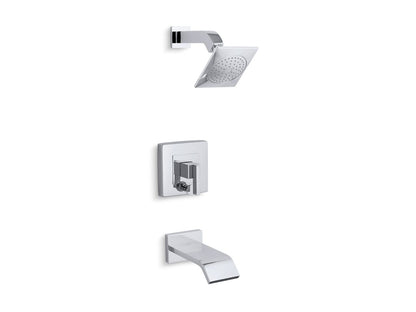 KOHLER K-T14664-4-SN Loure Rite-Temp bath and shower trim kit with push-button diverter, 2.5 gpm - Vibrant Polished Nickel